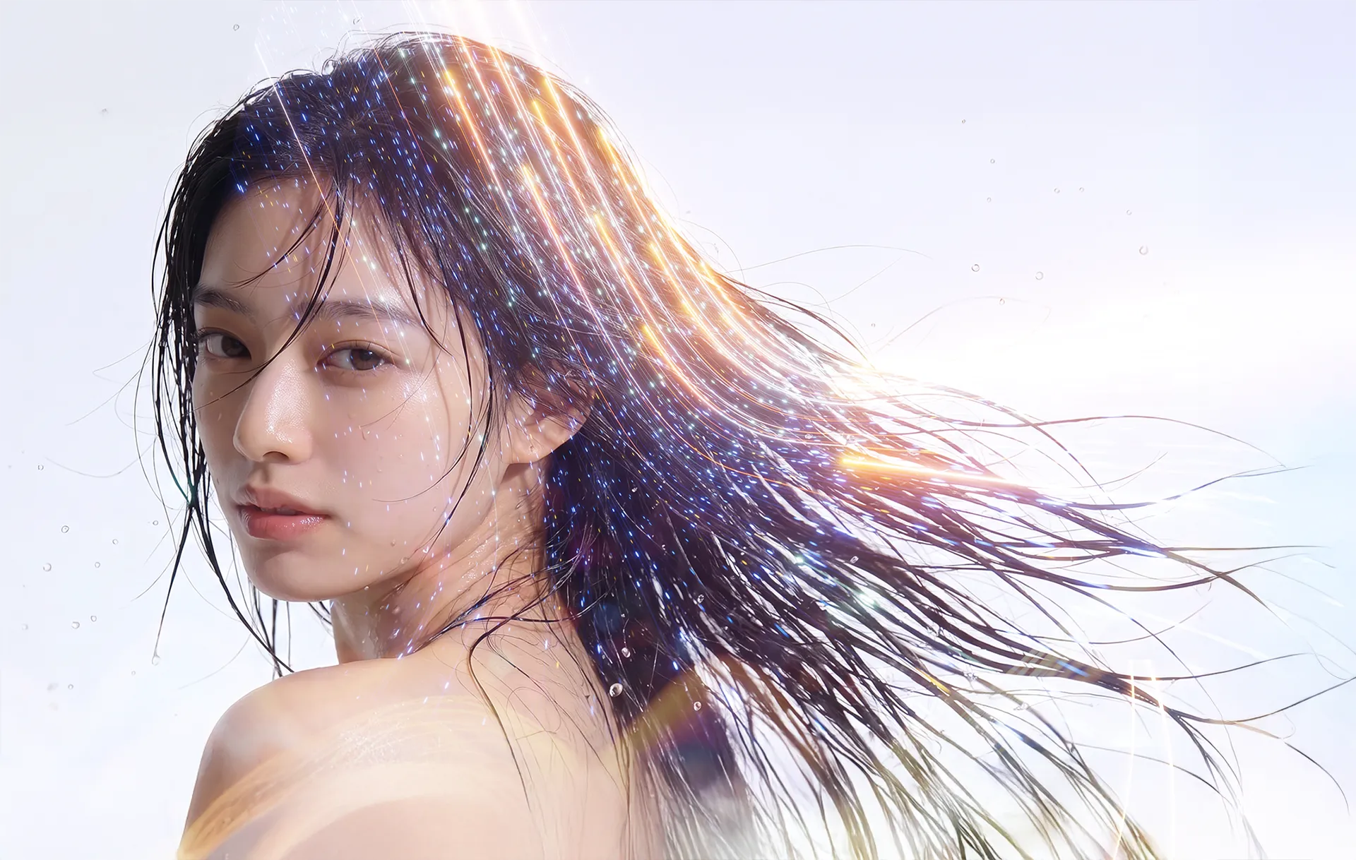 髪が綺麗な女性